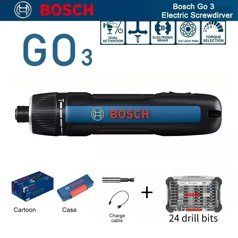 Power Tools Professional - 보쉬 GO 3 전동 드라이버 세트,