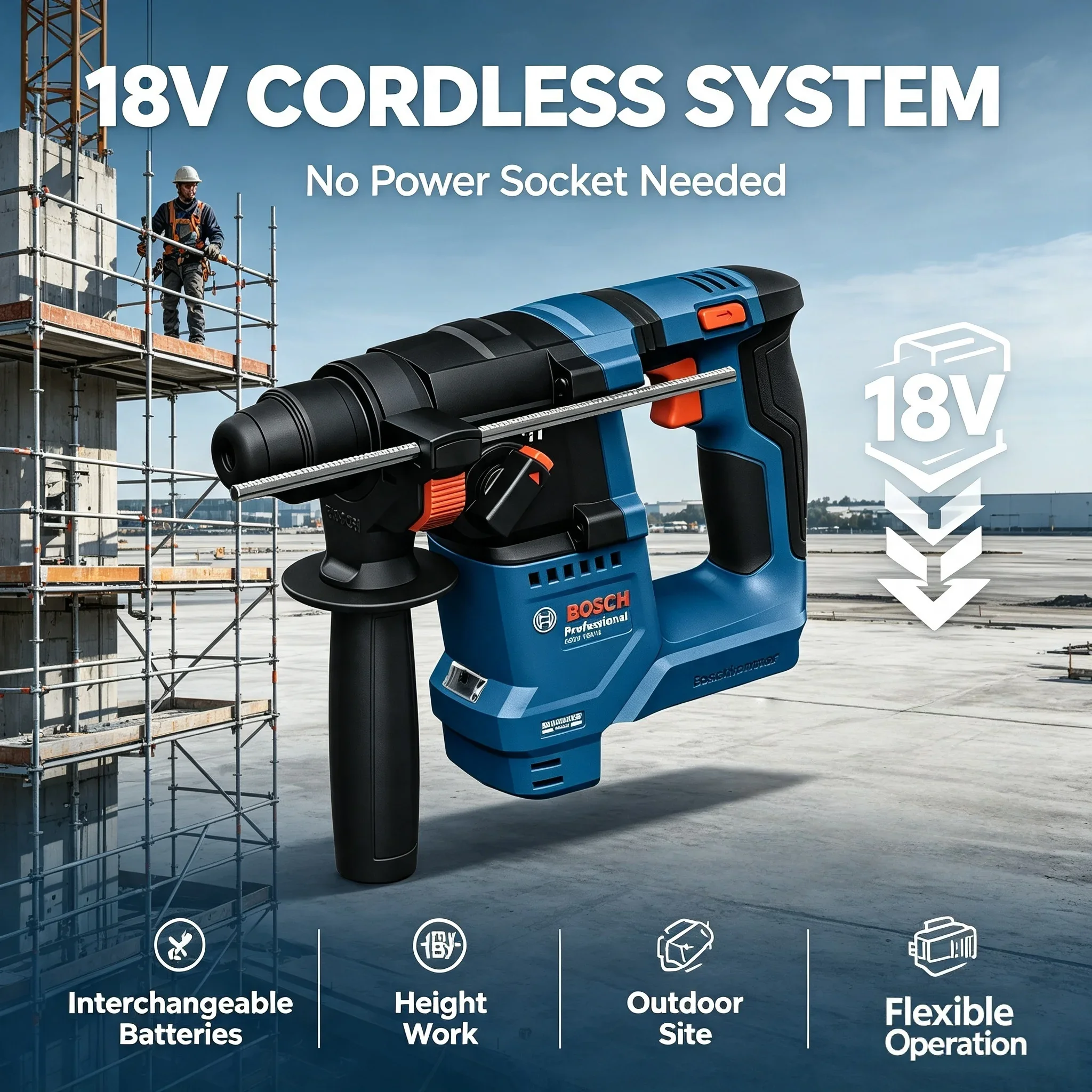 보쉬 GBH 18V-18 18V 무브러시 무선 회전 해 - Power Tools Professional 리뷰 및 가격